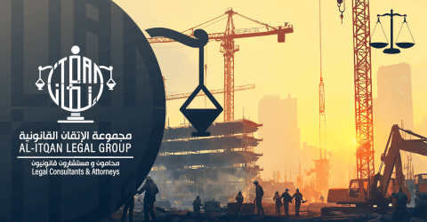 Construction cranes over a building site at sunset – Alitqan Legal Group